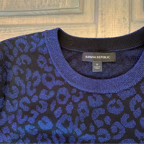 Banana Republic Metallic Leopard Sweater - Picture 2 of 9